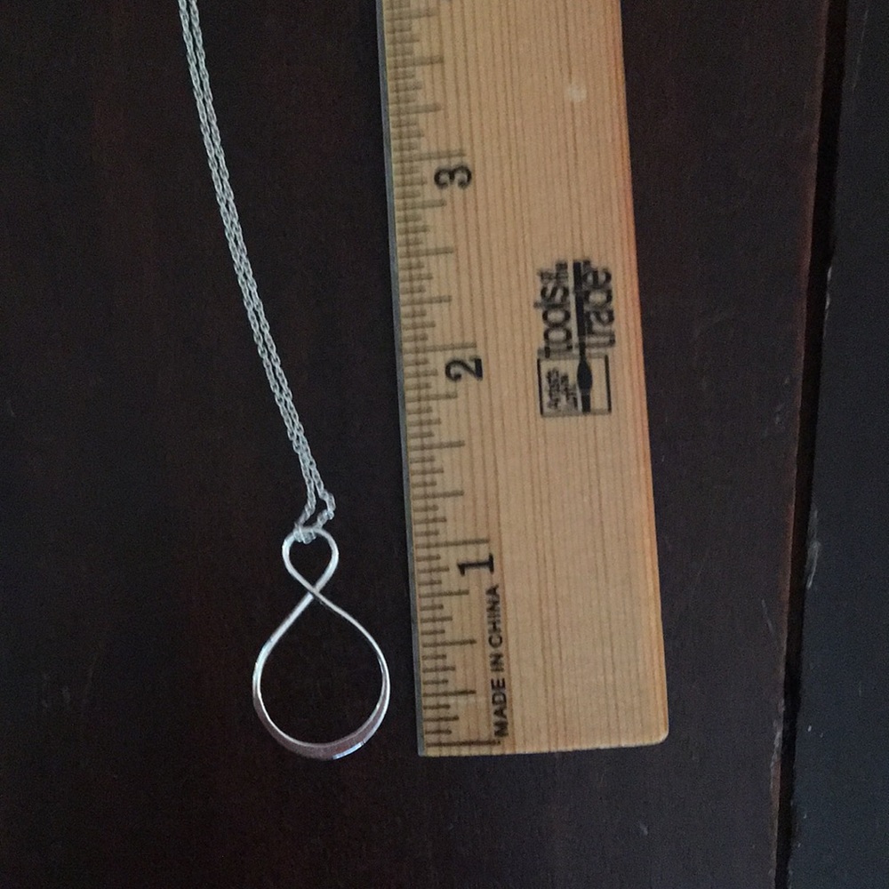 Silver Infinity Necklace - Picture 2 of 4